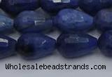 CDU214 15.5 inches 10*15mm faceted teardrop blue dumortierite beads