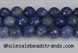 CDU322 15.5 inches 4mm faceted round blue dumortierite beads