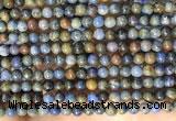 CDU360 15.5 inches 4mm round sunset dumortierite beads wholesale