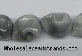 CEE215 15.5 inches 15*18mm skull shape eagle eye jasper beads