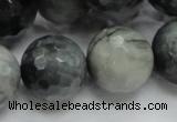 CEE25 15.5 inches 20mm faceted round eagle eye jasper beads wholesale