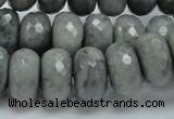 CEE26 15.5 inches 10*18mm faceted rondelle eagle eye jasper beads