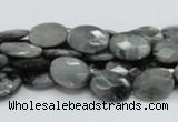 CEE51 15.5 inches 8*12mm faceted oval eagle eye jasper beads