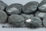 CEE54 15.5 inches 15*20mm faceted oval eagle eye jasper beads