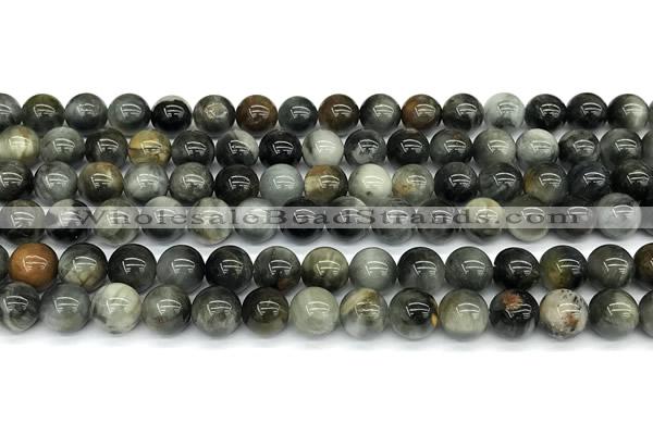 CEE551 15 inches 8mm round eagle eye jasper beads