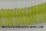 CEJ211 15.5 inches 2*6mm rondelle lemon jade beads wholesale