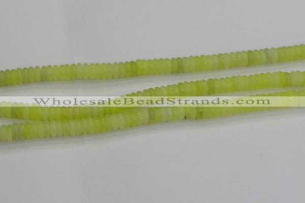 CEJ211 15.5 inches 2*6mm rondelle lemon jade beads wholesale