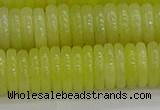 CEJ213 15.5 inches 2*10mm rondelle lemon jade beads wholesale