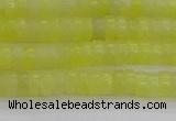 CEJ219 15.5 inches 2*4mm heishi lemon jade beads wholesale