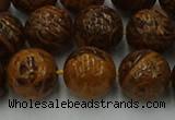 CEJ305 15.5 inches 14mm round elephant skin jasper beads wholesale