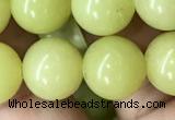 CEJ354 15.5 inches 12mm round lemon jade beads wholesale