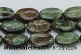 CEM14 15.5 inches 12*16mm oval emerald gemstone beads wholesale