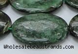 CEM15 15.5 inches 30*40mm oval emerald gemstone beads wholesale