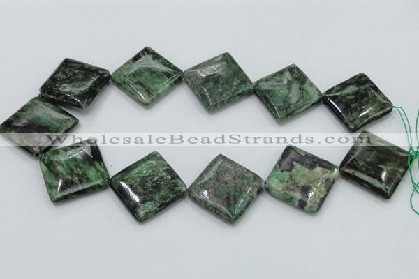 CEM23 15.5 inches 30*30mm diamond emerald gemstone beads wholesale