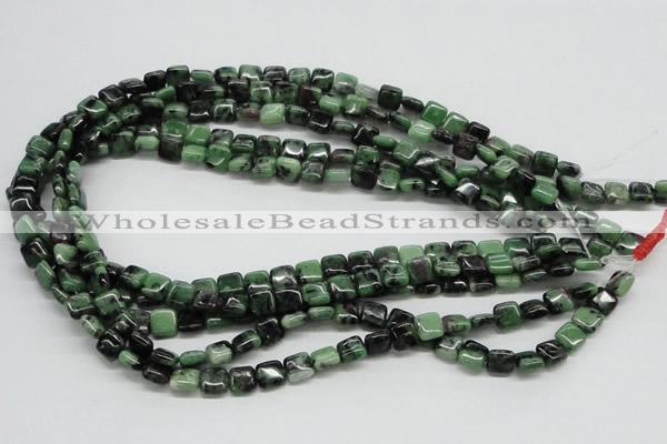 CEP12 15.5 inches 8*8mm square epidote gemstone beads wholesale