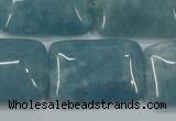 CEQ177 15.5 inches 22*30mm rectangle blue sponge quartz beads