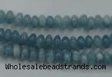 CEQ22 15.5 inches 4*6mm rondelle blue sponge quartz beads