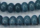 CEQ26 15.5 inches 10*14mm rondelle blue sponge quartz beads