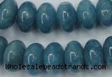 CEQ28 15.5 inches 10*16mm rondelle blue sponge quartz beads