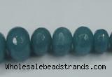 CEQ40 6*10mm - 15*20mm faceted rondelle blue sponge quartz beads