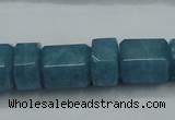 CEQ85 15.5 inches 9*14mm - 13*16mm blue sponge quartz beads