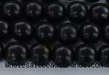 CEY03 15.5 inches 8mm round black ebony wood beads wholesale