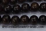 CEY52 15.5 inches 8mm round ebony wood beads wholesale