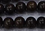 CEY54 15.5 inches 12mm round ebony wood beads wholesale