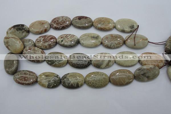 CFA216 15.5 inches 20*30mm oval chrysanthemum agate beads