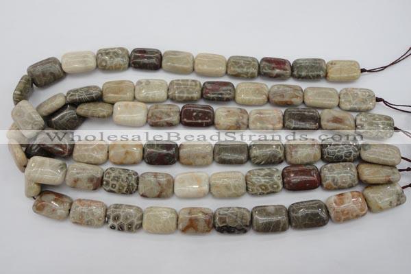 CFA222 15.5 inches 13*18mm rectangle chrysanthemum agate beads