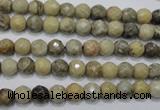 CFA28 15.5 inches 6mm faceted round chrysanthemum agate gemstone beads