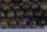 CFC212 15.5 inches 8mm round grey fossil coral beads wholesale