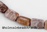 CFC50 10*14mm rectangle coral fossil jasper beads wholesale