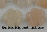 CFG1020 15.5 inches 16mm carved flower pink aventurine beads