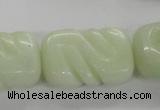 CFG1185 15.5 inches 20*30mm carved rectangle New jade beads