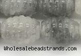 CFG1502 15.5 inches 15*20mm carved rice cloudy quartz beads