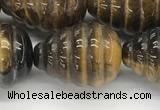 CFG1519 15.5 inches 15*20mm carved teardrop tiger eye beads