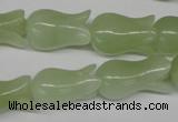 CFG239 15.5 inches 12*20mm carved flower New jade gemstone beads