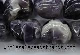 CFG343 15.5 inches 18*22mm carved skull dogtooth amethyst beads