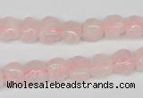 CFG58 15.5 inches 8*10mm carved pig-shaped rose quartz beads