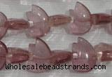 CFG786 15.5 inches 10*15mm carved animal quartz glass beads