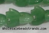 CFG798 12.5 inches 14*18mm carved animal green aventurine beads