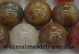 CFJ205 15.5 inches 14mm round fancy jasper beads wholesale