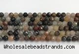 CFJ218 15.5 inches 8mm faceted round fancy jasper beads