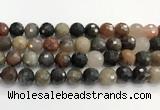 CFJ220 15.5 inches 12mm faceted round fancy jasper beads