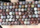 CFJ251 15.5 inches 6mm faceted round fantasy jasper beads wholesale