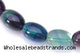 CFL10 16 inch 12*16mm egg-shaped AA grade natural fluorite beads