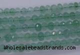 CFL110 15.5 inches 4*6mm faceted rondelle green fluorite beads