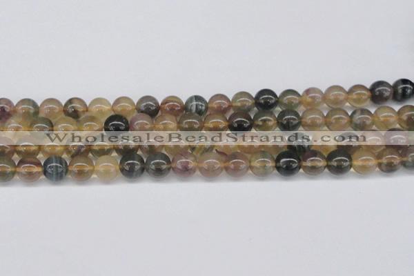 CFL1104 15.5 inches 12mm round yellow fluorite gemstone beads