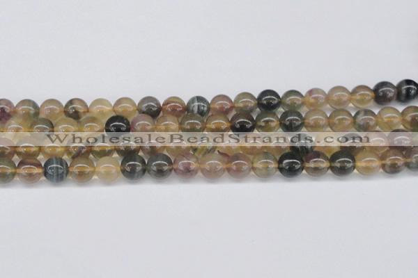 CFL1105 15.5 inches 14mm round yellow fluorite gemstone beads